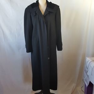 Jones New York Petites 100% Wool Maxi Coat w/Hood